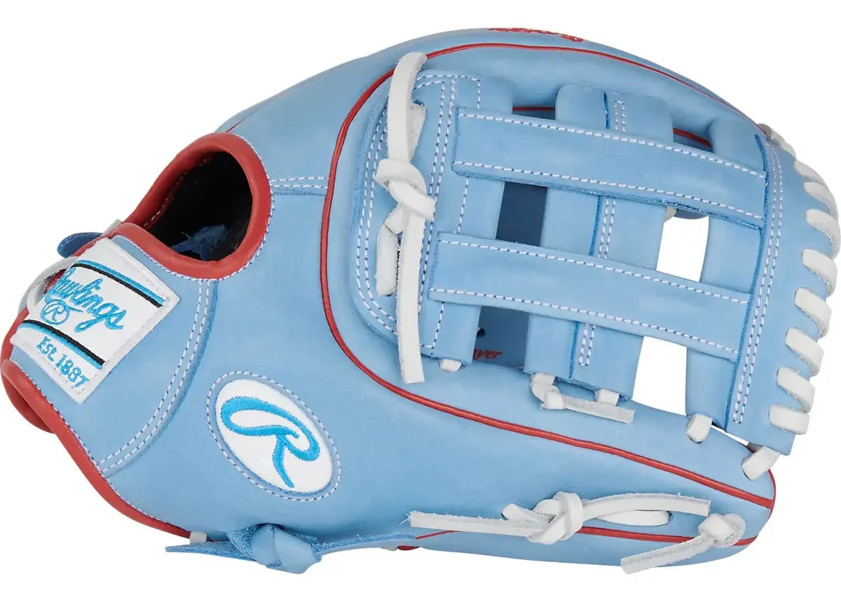 Guante De Beisbol Rawlings R9 Pro Azul Columbia 11.5 In Lanzador Diestro