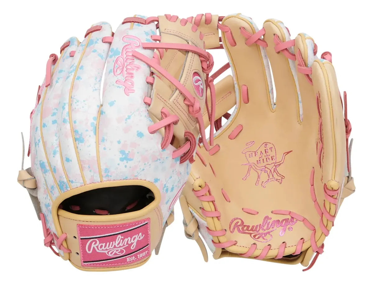 Guante De Beisbol Rawlings Heart Of The Hide Crema Con Blanco 11.5 In Lanzador Diestro