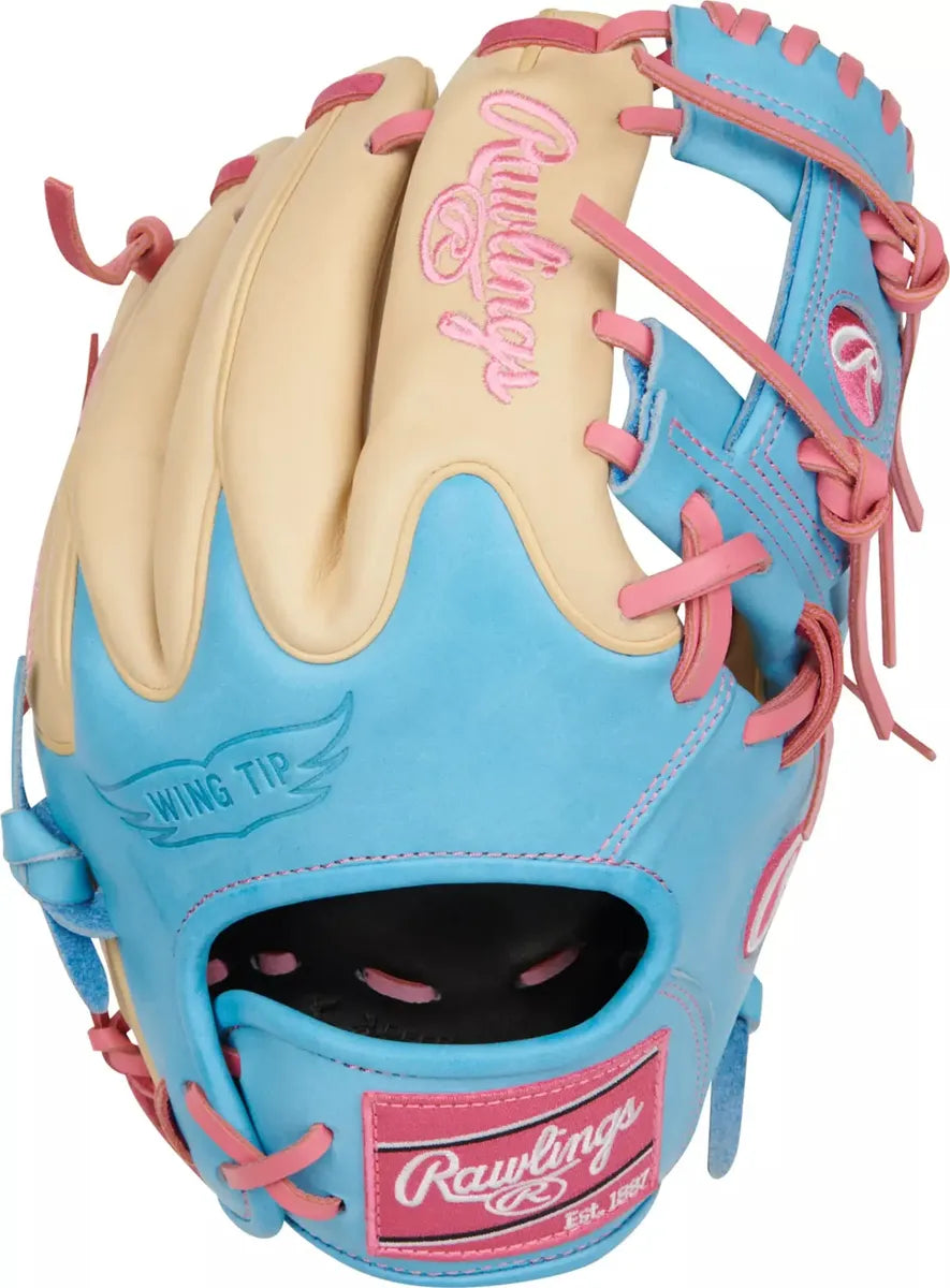 Guante De Beisbol Rawlings Heart Of The Hide Azul Crema 11.5 In Lanzador Diestro