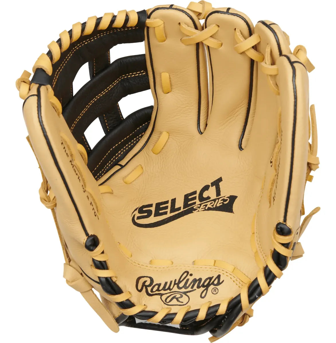 Guante De Beisbol Rawlings Select Series Crema Con Negro 12 In Lanzador Diestro