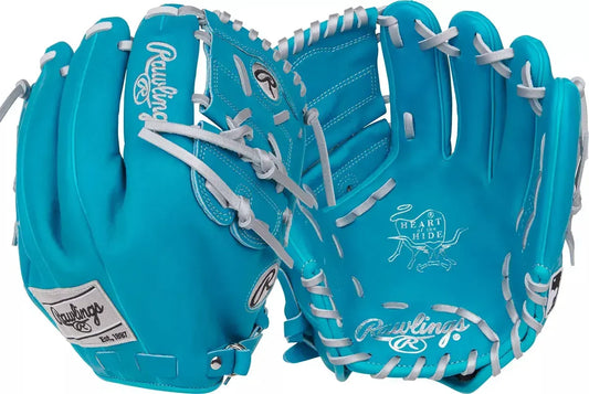 Guante De Beisbol Rawlings Heart Of The Hide Azul Con Plata 11.75 In Lanzador Diestro