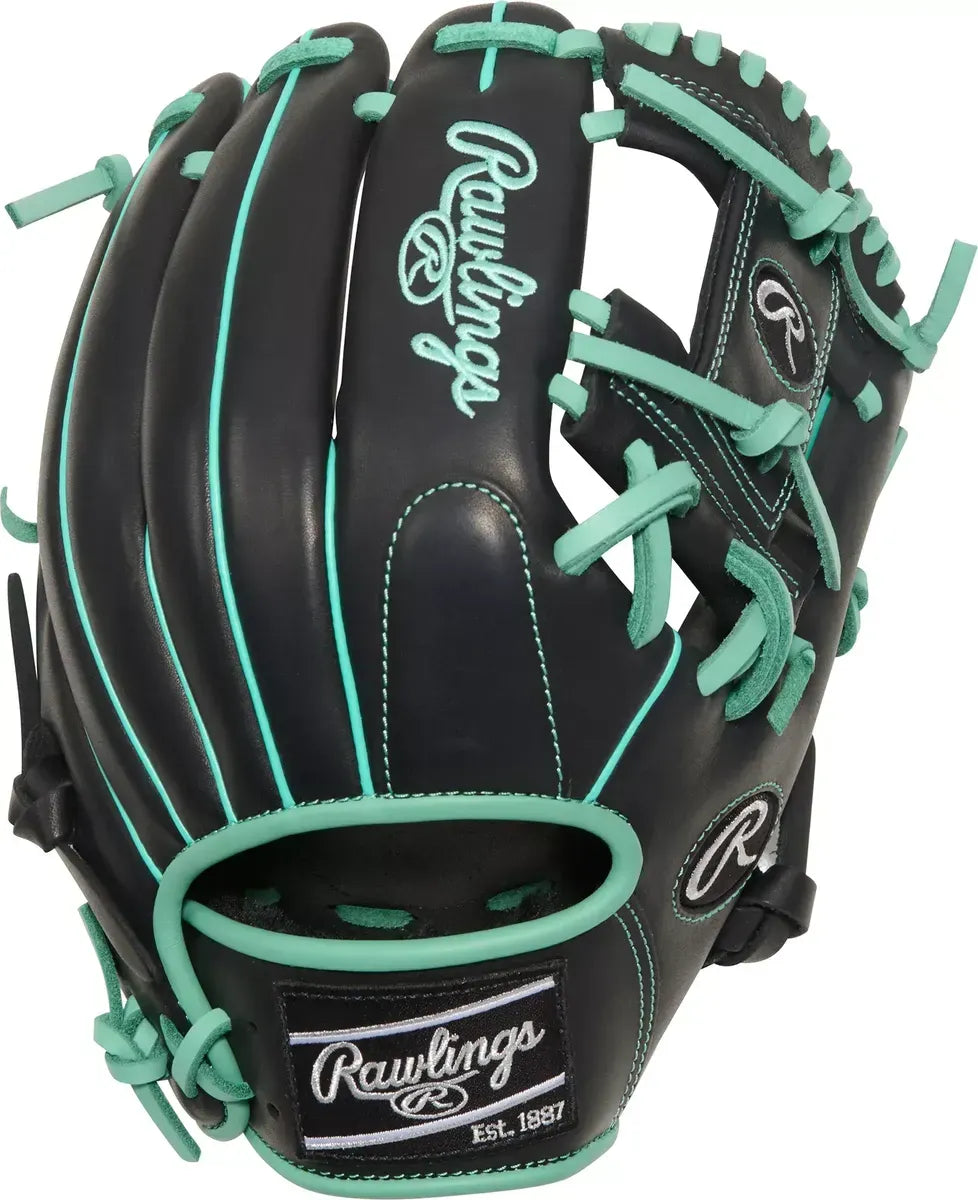 Guante De Beisbol Rawlings GG Elite Negro Menta 11.5 In Lanzador Diestro