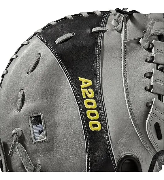 Guante Primera Base Newman Wilson A2000 Gris Con Negro 12 In Lanzador Diestro