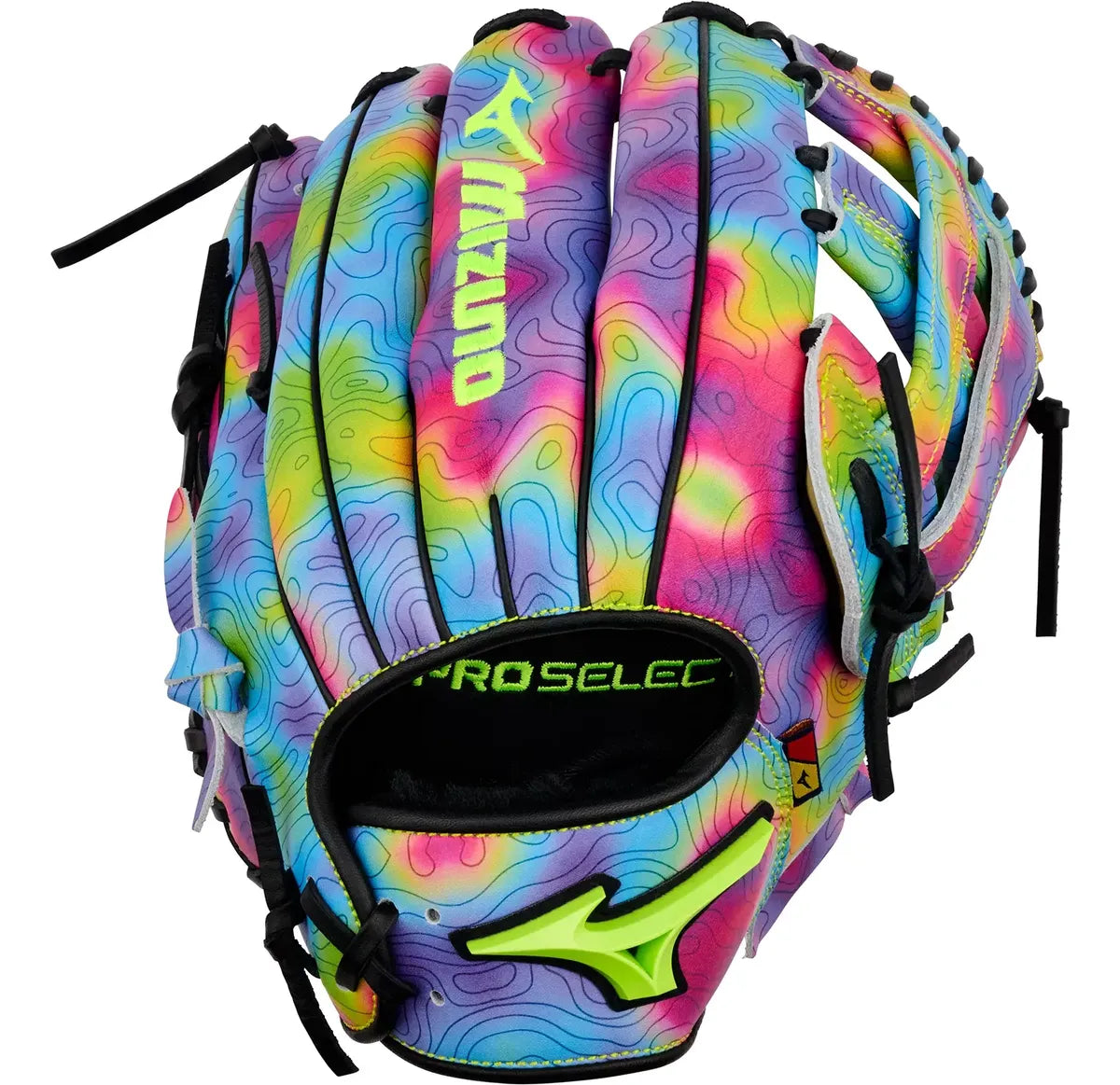 Guante De Beisbol Mizuno Pro Select M-print Series Colors 11.75 In Lanzador Diestro