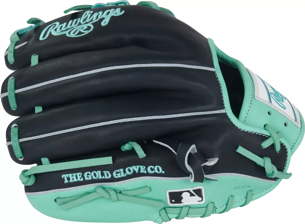 Guante De Beisbol Rawlings Heart Of The Hide Azul Marino Con Menta 11.5 In Lanzador Diestro