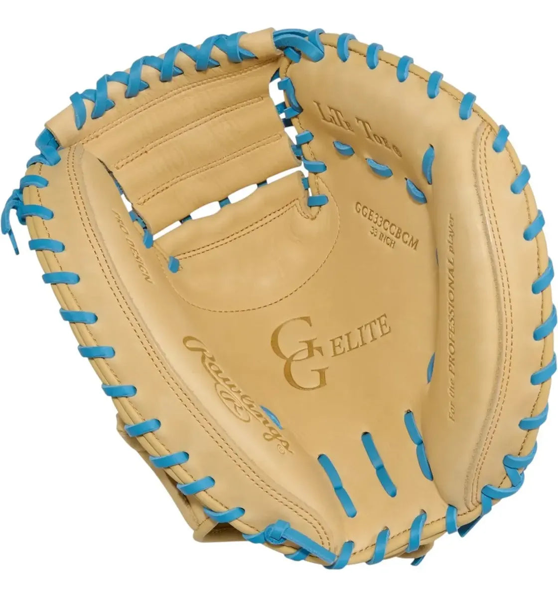 Guante De Catcher Beisbol Rawlings GG Elite Crema 33 In Lanzador Diestro