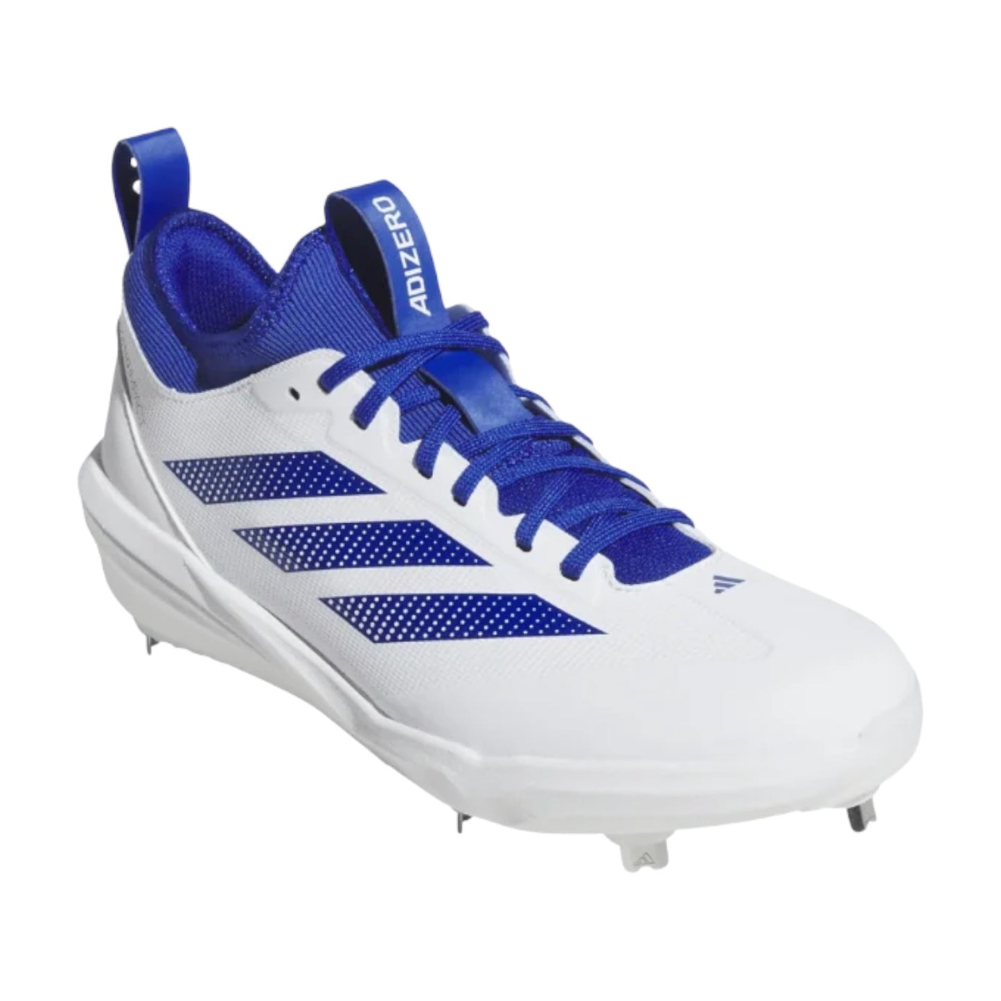 Spikes De Beisbol Adidas Adizero Impact 2.0 Blanco Con Azul Metal