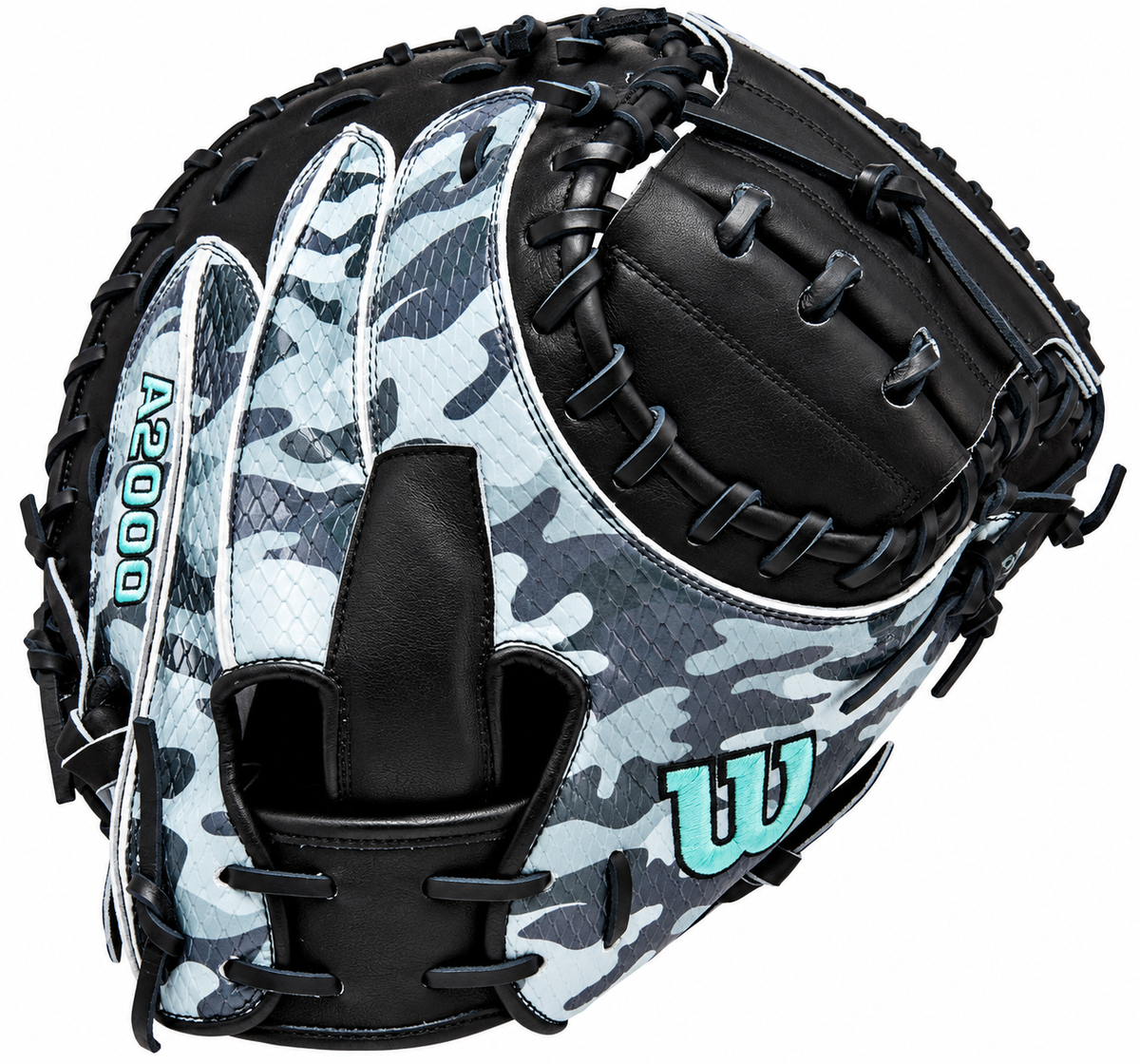 Guante De Catcher Beisbol Wilson A2000 Negro Camo 34 In Lanzador Diestro