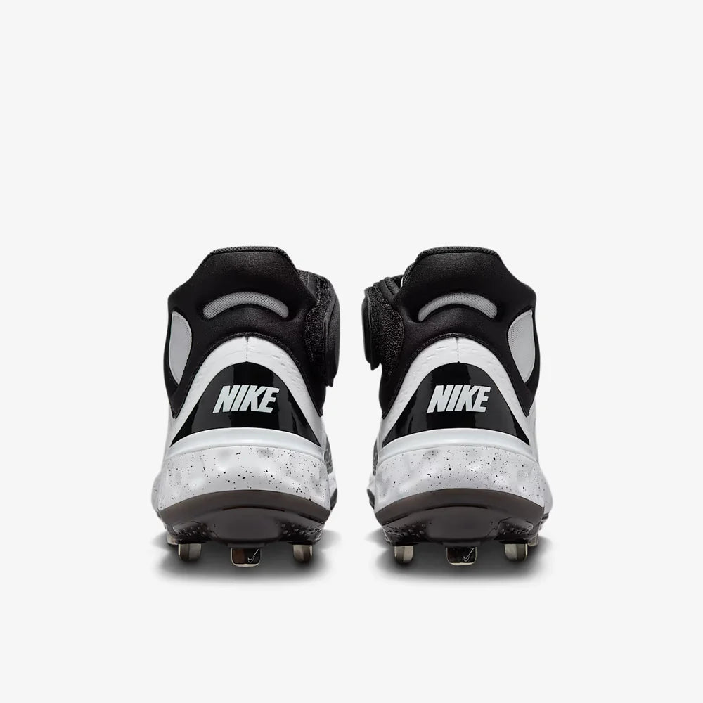 Spikes De Beisbol Nike Alpha Huarache Elite 4 Mid Blanco Con Negro
