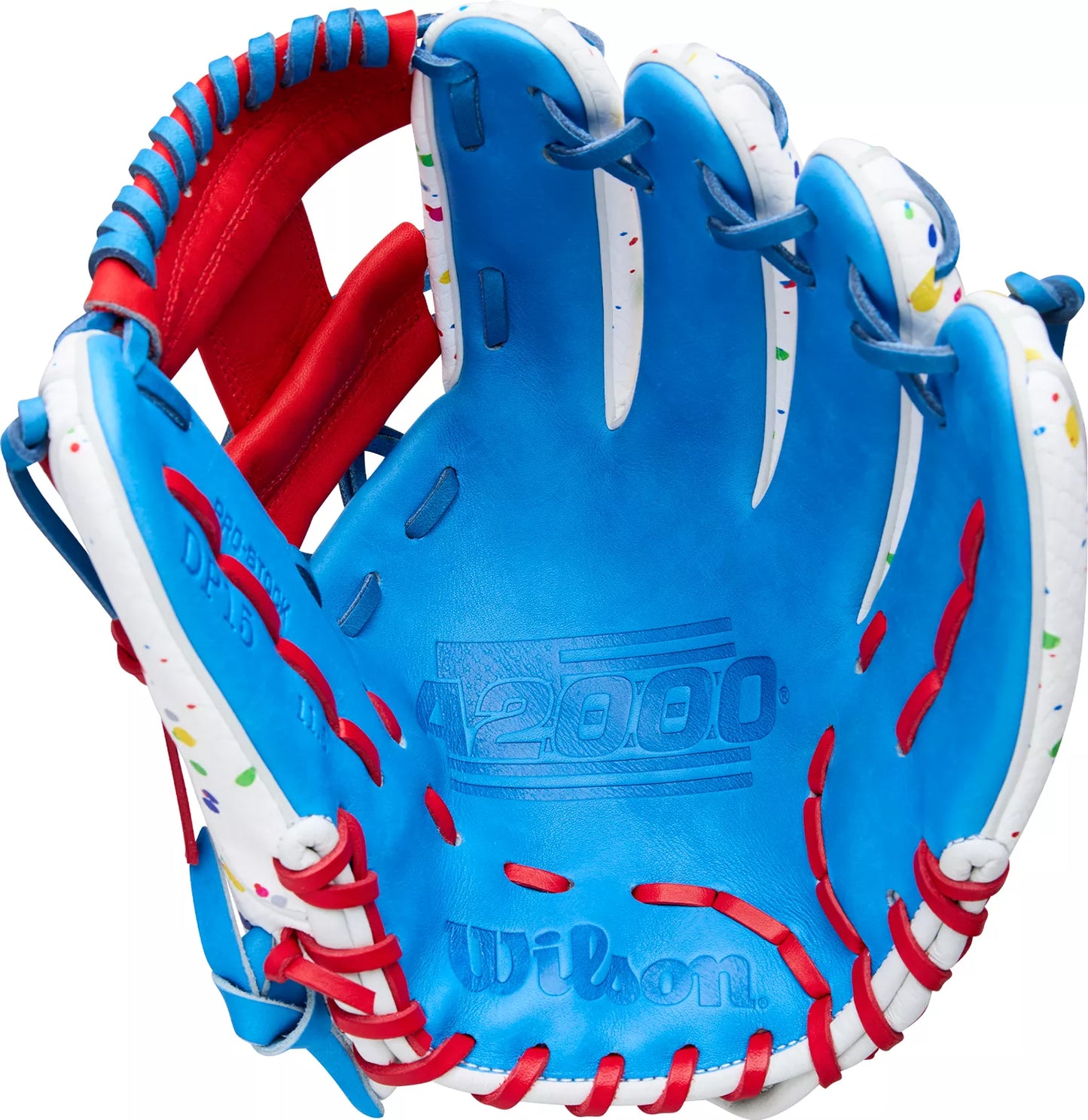 Guante De Beisbol Wilson A2000 Blanco Con Rojo 11.5 In Lanzador Diestro