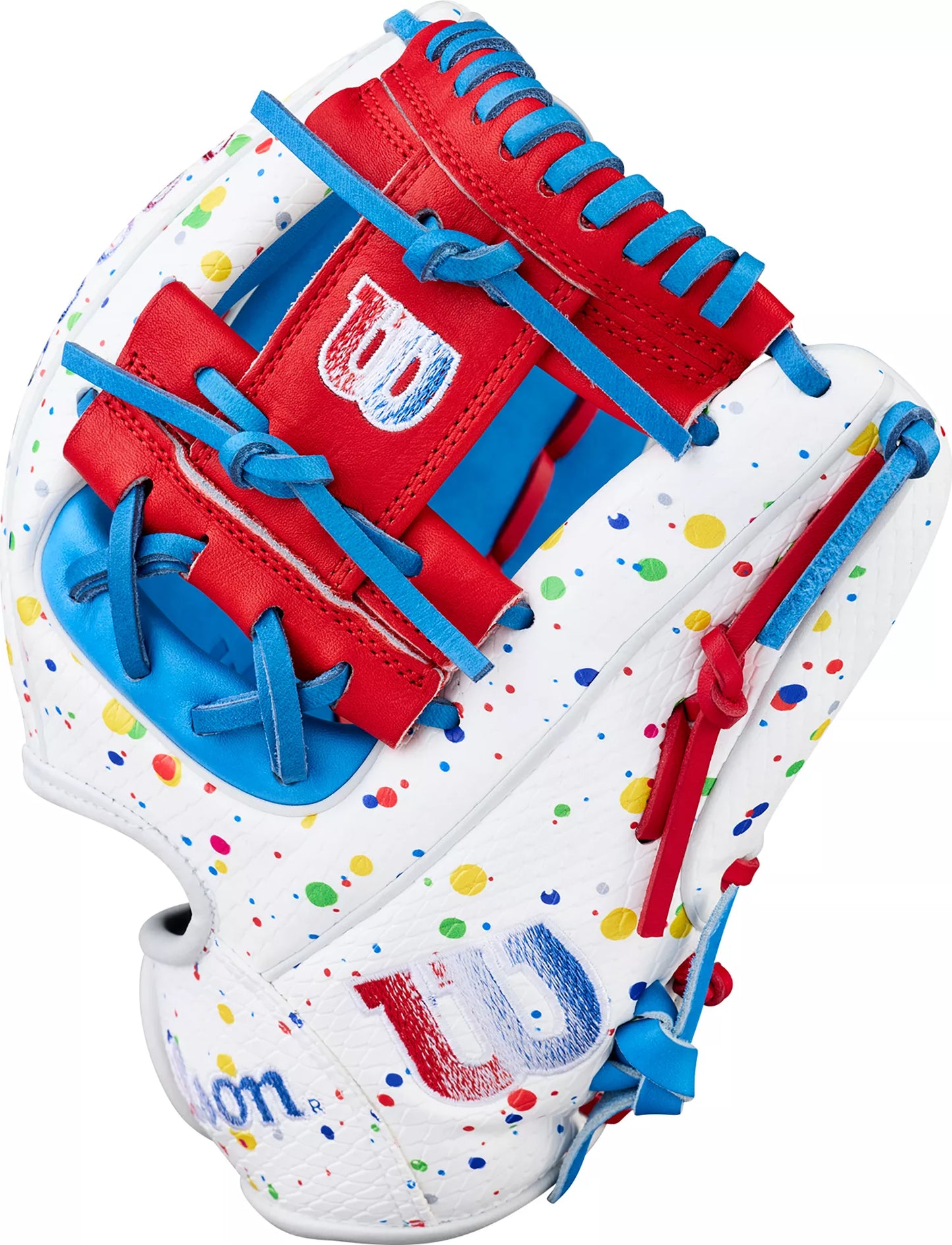 Guante De Beisbol Wilson A2000 Blanco Con Rojo 11.5 In Lanzador Diestro