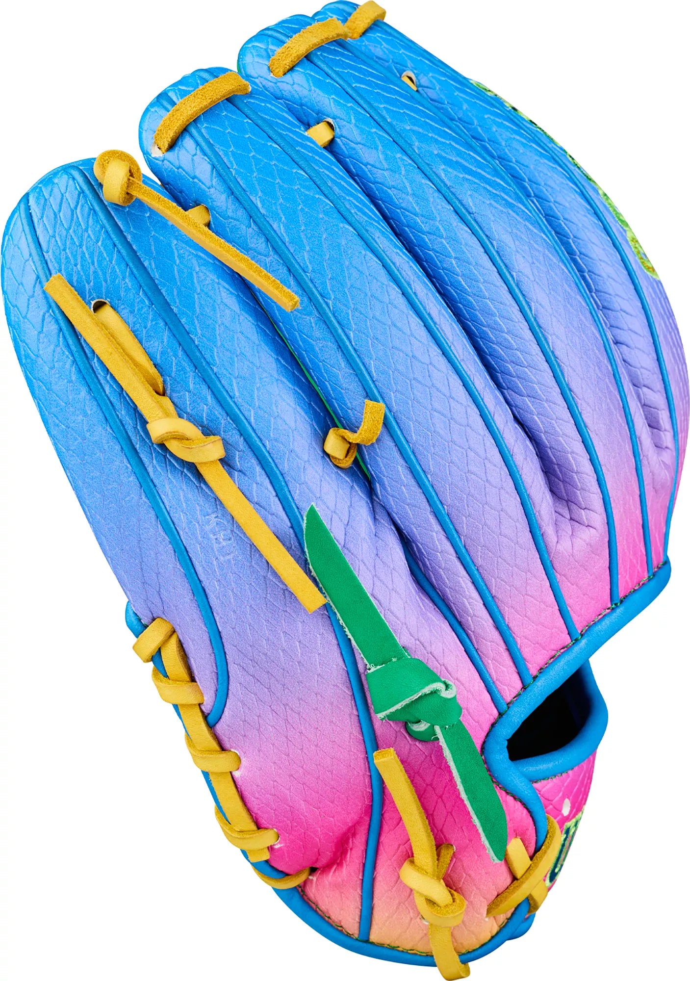 Guante De Beisbol Wilson A2000 Azul/Verde Kelly 11.5 In Lanzador Diestro