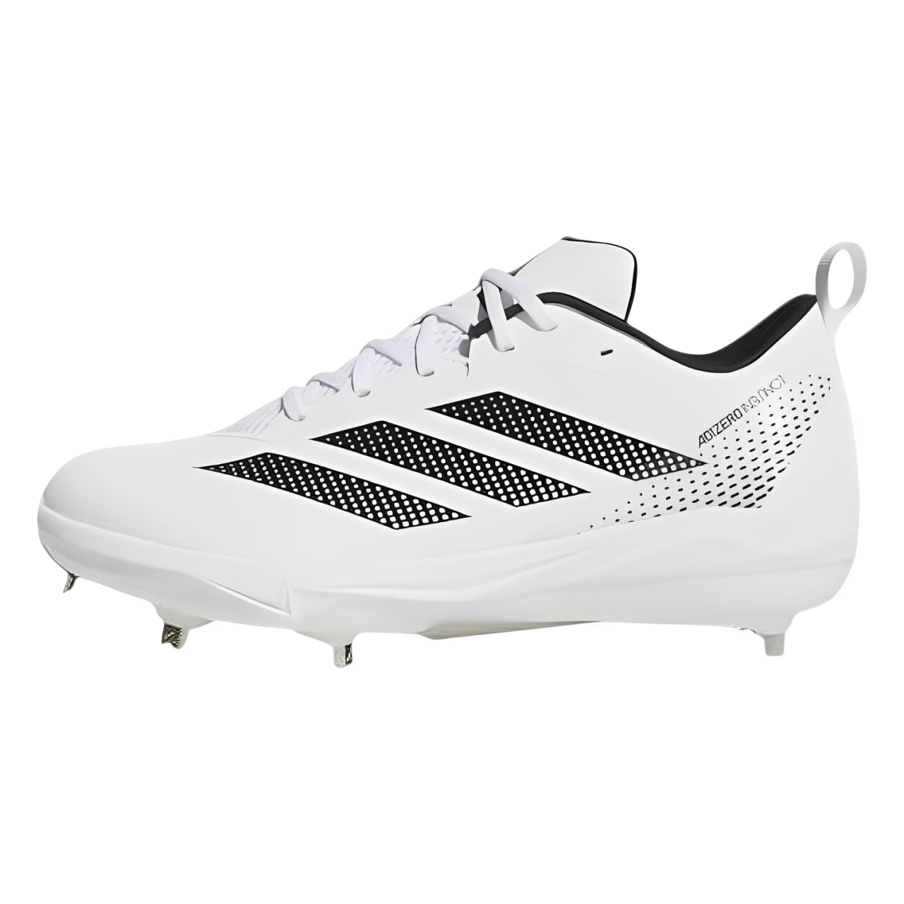 Spikes De Beisbol Adidas Adizero Instict 2.0 Blanco Con Negro Metal