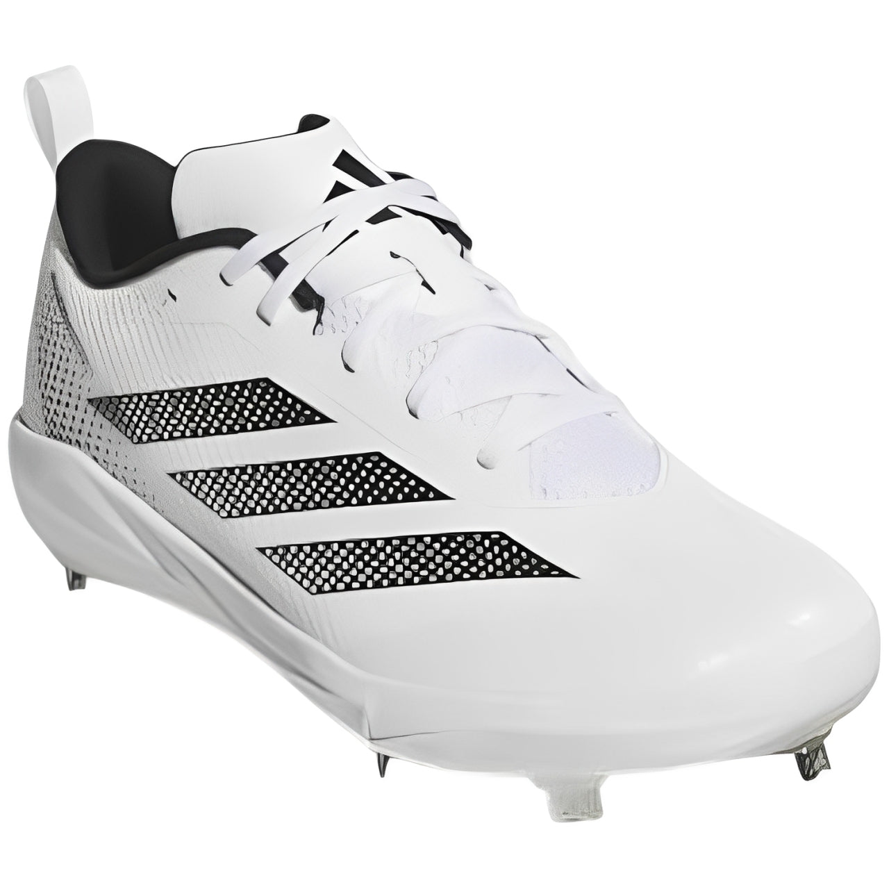 Spikes De Beisbol Adidas Adizero Instict 2.0 Blanco Con Negro Metal