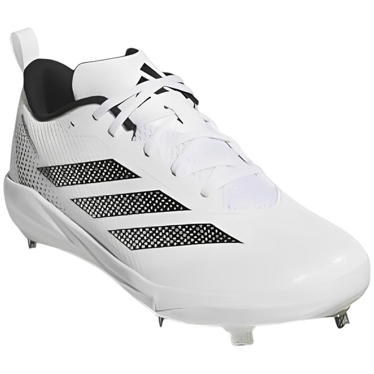 Spikes De Beisbol Adidas Adizero Instict 2.0 Blanco Con Negro Metal
