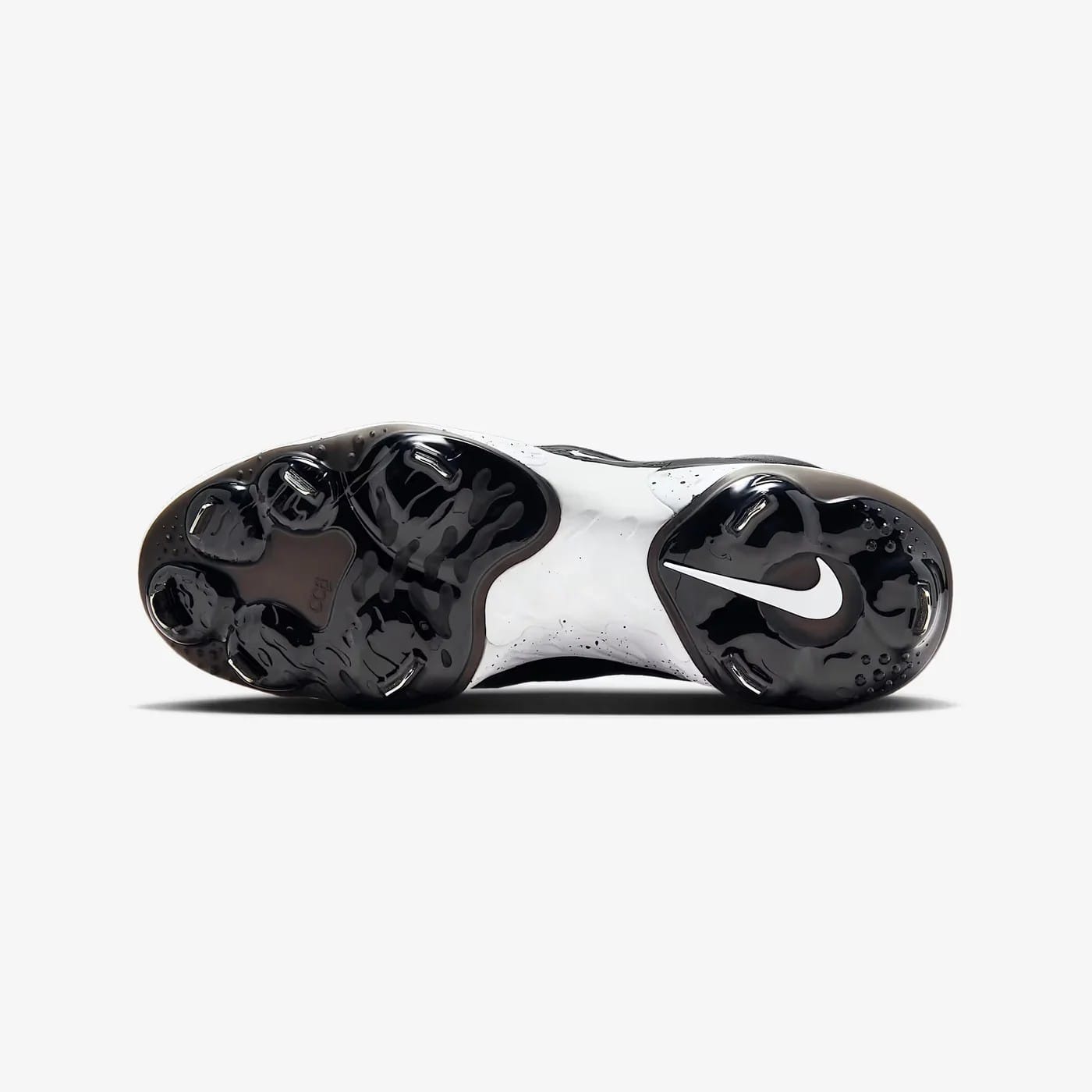 Spikes De Beisbol Nike Alpha Huarache Elite 4 Low Negro Con Blanco Metal