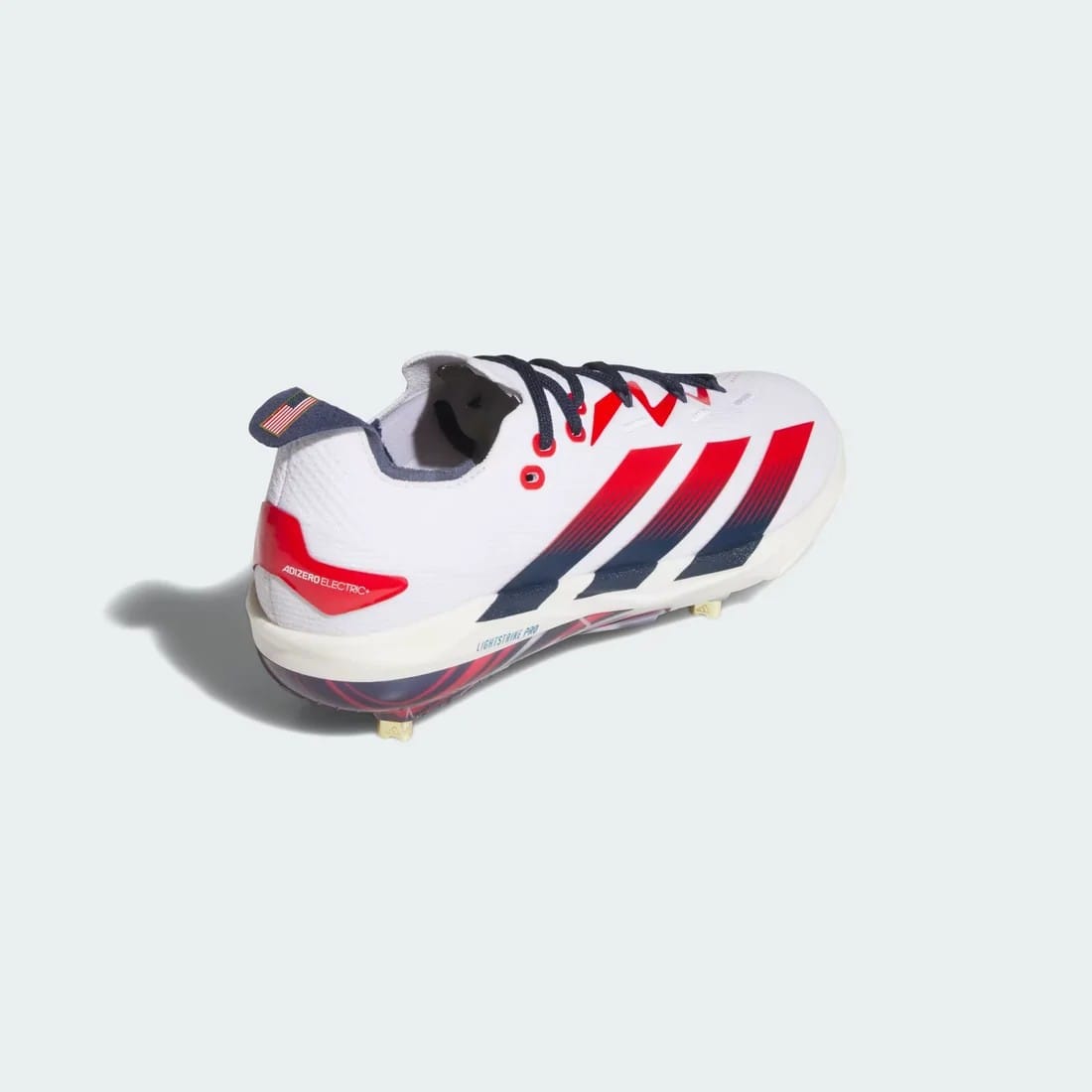 Spikes De Beisbol Adidas Adizero Electric+ 2.0 Blanco USA Metal