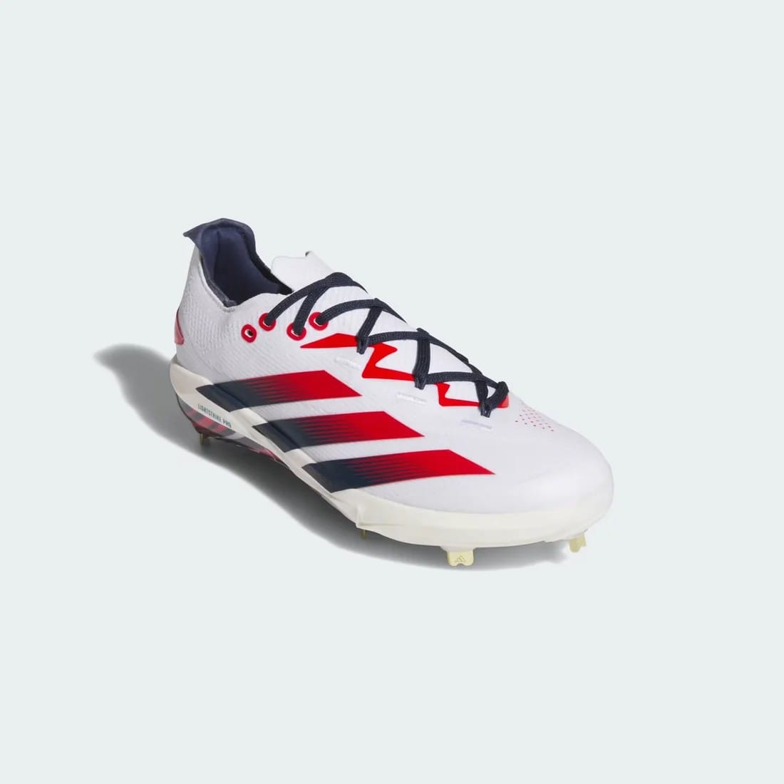 Spikes De Beisbol Adidas Adizero Electric+ 2.0 Blanco USA Metal
