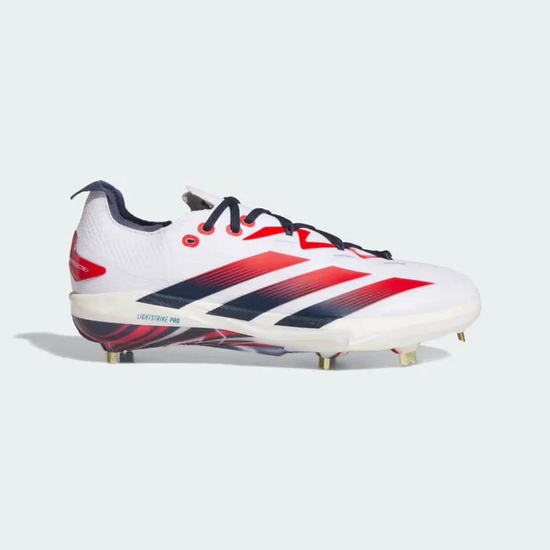 Spikes De Beisbol Adidas Adizero Electric+ 2.0 Blanco USA Metal