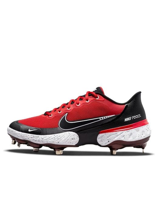 Spikes De Beisbol Nike Alpha Huarache Elite 3 Team Crimson Metal