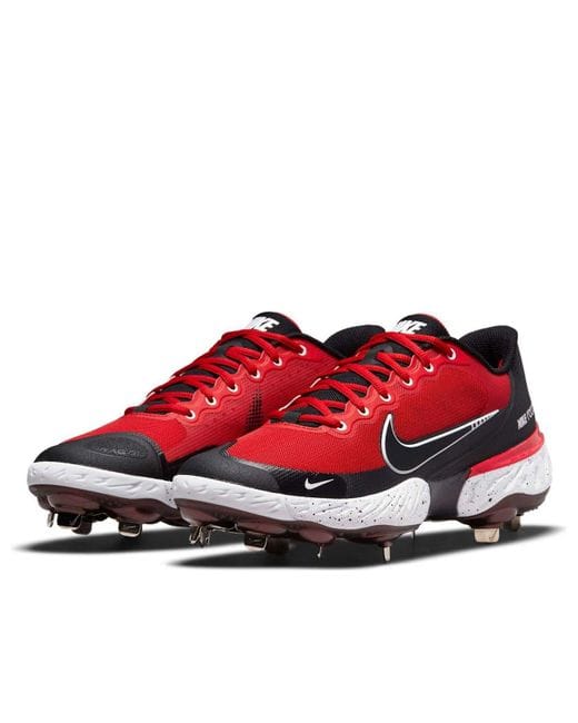Spikes De Beisbol Nike Alpha Huarache Elite 3 Team Crimson Metal