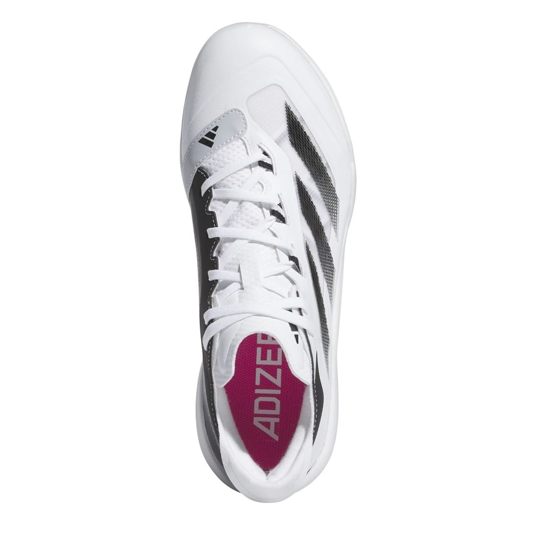 Spikes De Beisbol Adidas Adizero Impact Blanco Con Negro Low Metal