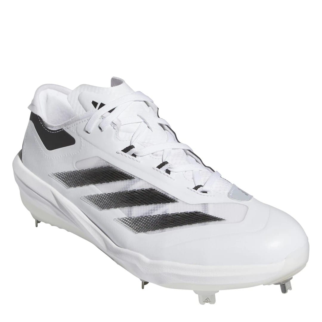 Spikes De Beisbol Adidas Adizero Impact Blanco Con Negro Low Metal