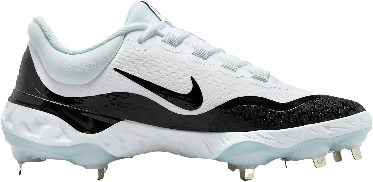 Spikes De Beisbol Nike Alpha Huarache Elite 4 Low Blanco Con Negro