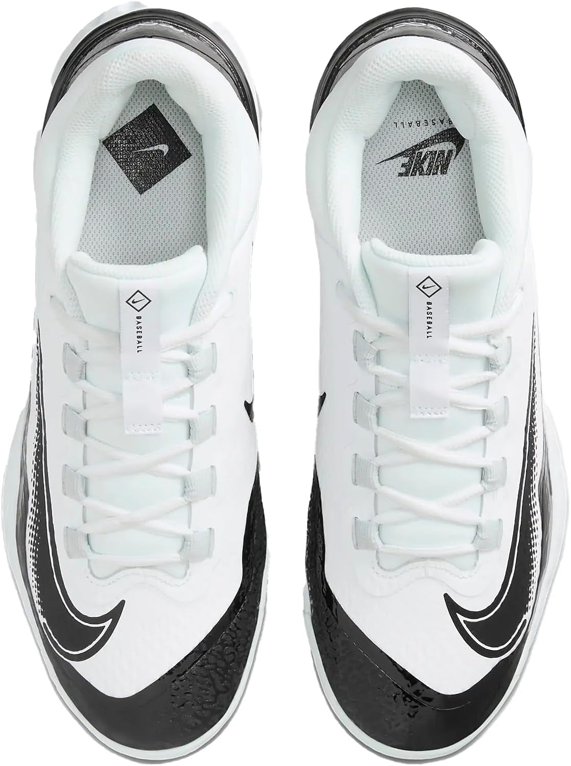 Spikes De Beisbol Nike Alpha Huarache Elite 4 Low Blanco Con Negro