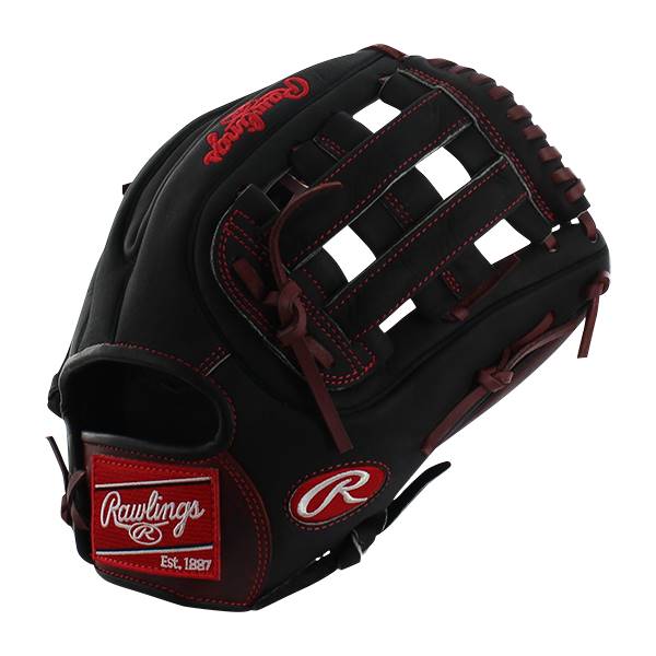 GUANTE RAWLINGS HEART OF THE HIDE NEGRO/ROJO 11.75