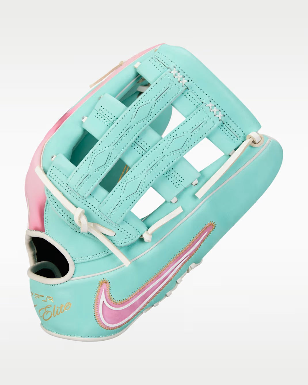 Guante De Beisbol Nike Vapor Elite Verde Aqua 12.75 In Lanzador Diestro