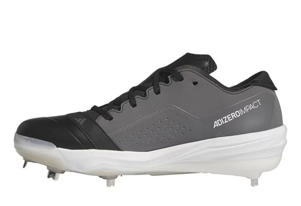 Spikes De Beisbol Adidas Adizero Impact BSB Negro Con Blanco Metal