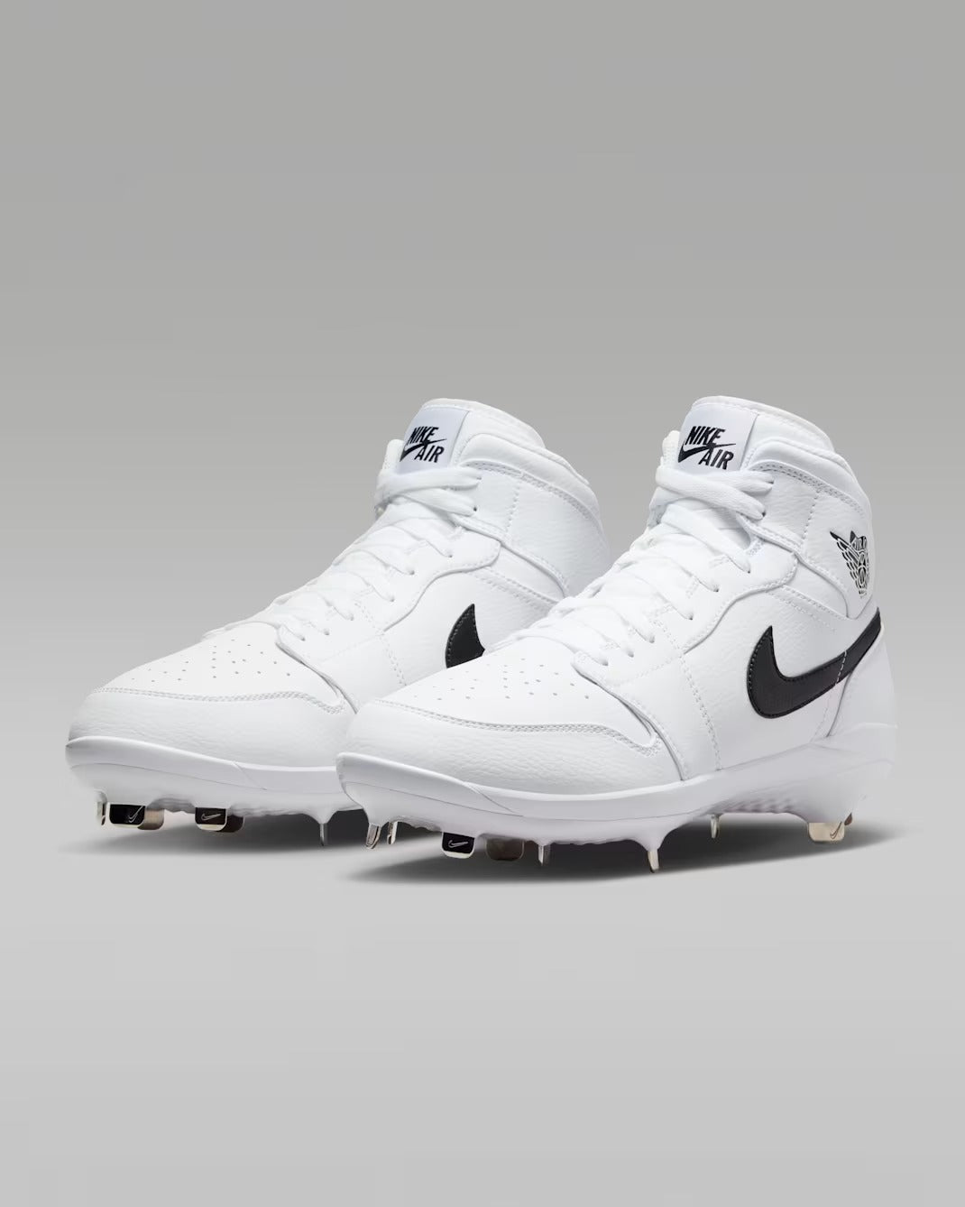 Spikes De Beisbol Nike Air Jordan 1 Retro Blanco Metal