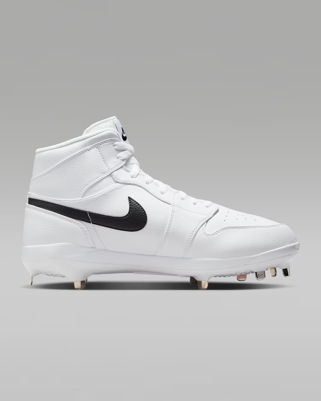 Spikes De Beisbol Nike Air Jordan 1 Retro Blanco Metal
