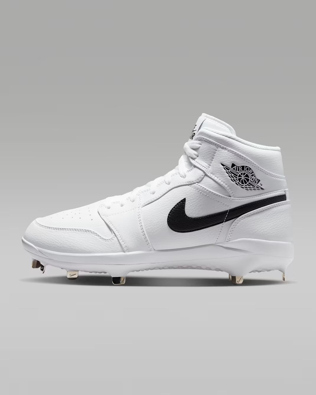 Spikes De Beisbol Nike Air Jordan 1 Retro Blanco Metal