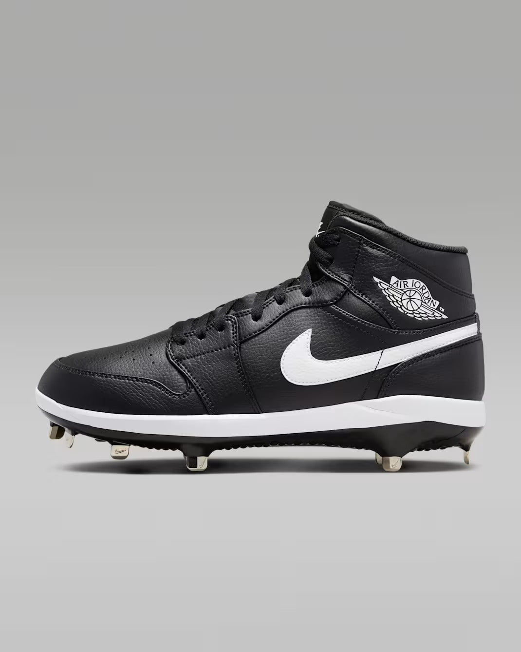 Spikes De Beisbol Nike Air Jordan 1 Retro Negro Metal