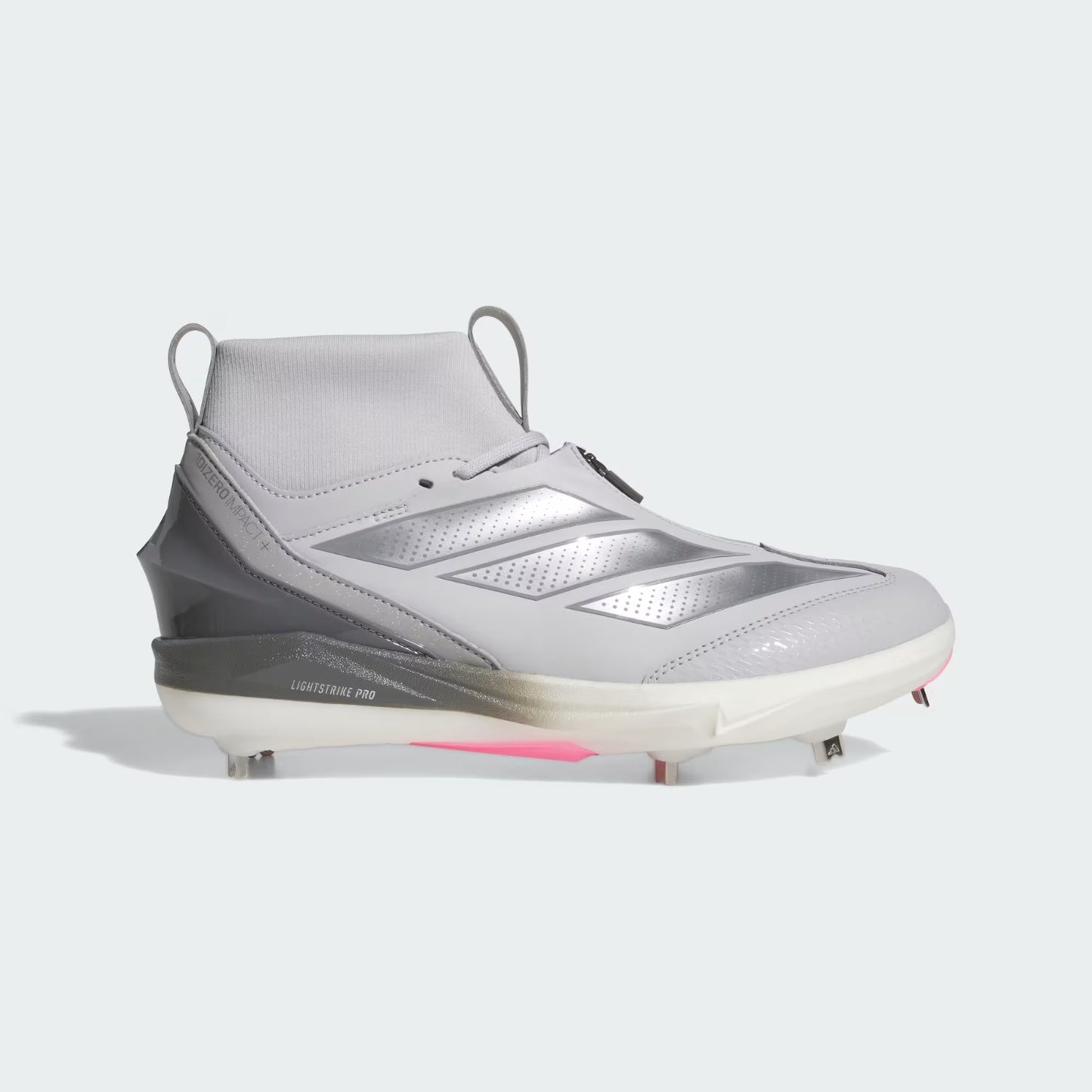 Spikes De Beisbol Adidas Adizero Impact+ 2.0 Grises Mid Metal
