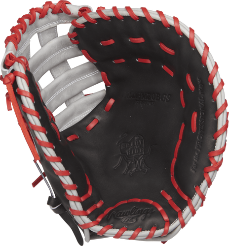 GUANTE RAWLINGS HEART OF THE HIDE NEGRO/GRIS 12.25