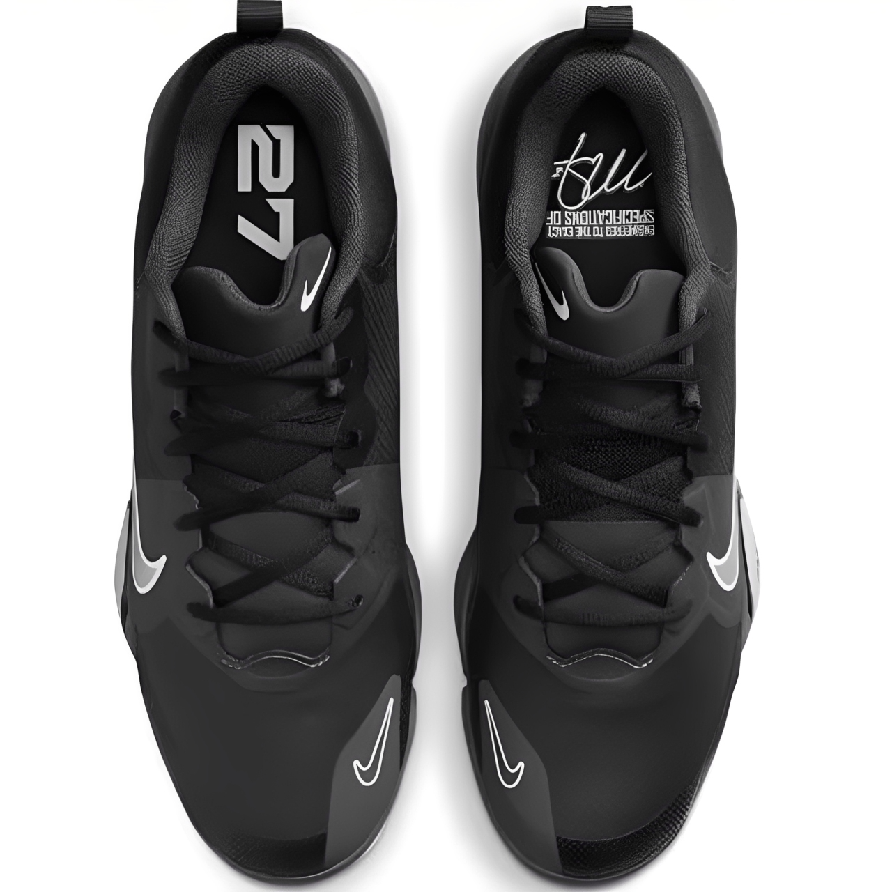 Spikes De Beisbol Nike Force Zoom Trout 9 Pro Negro Con Gris Metal