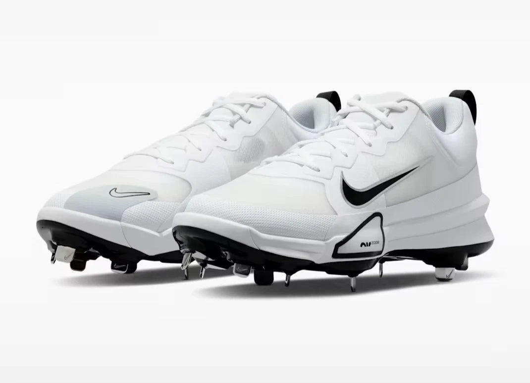 Spikes De Beisbol Nike Force Zoom Trout 9 Pro Blanco Metal