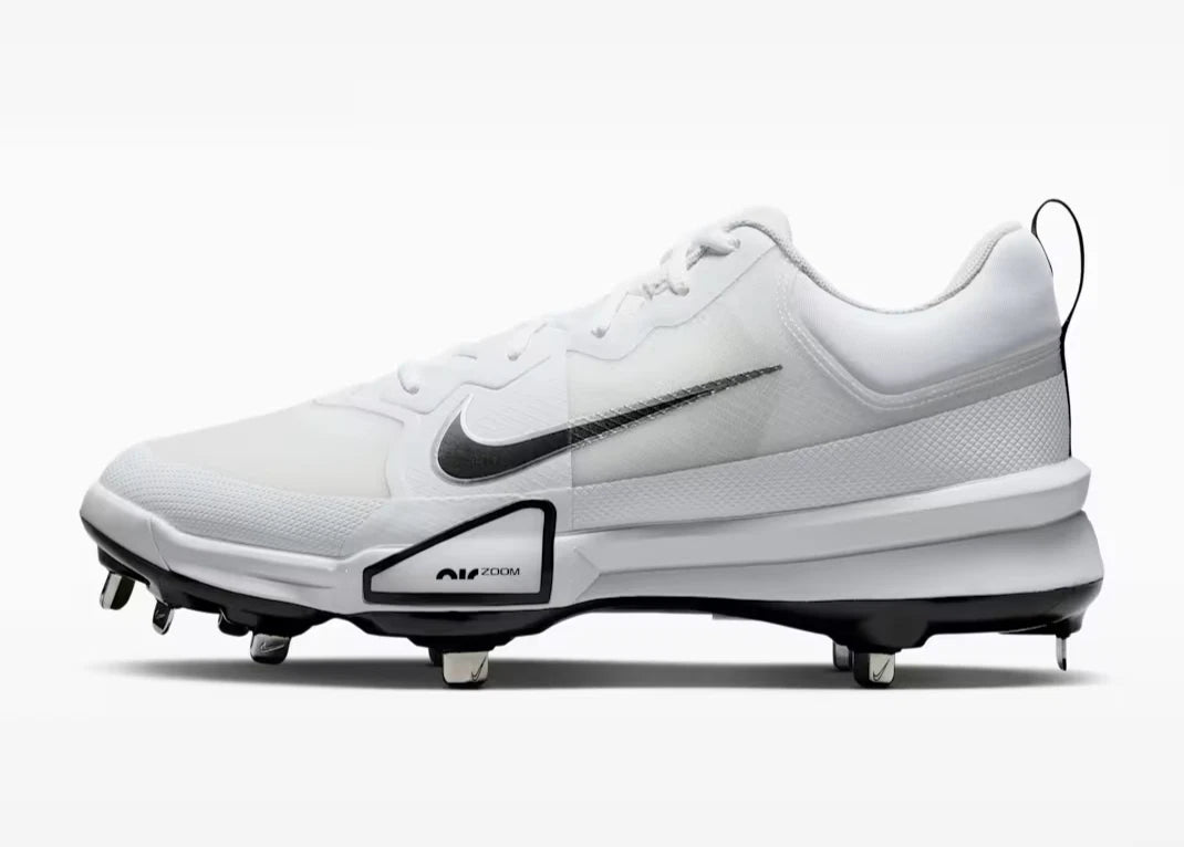 Spikes De Beisbol Nike Force Zoom Trout 9 Pro Blanco Metal