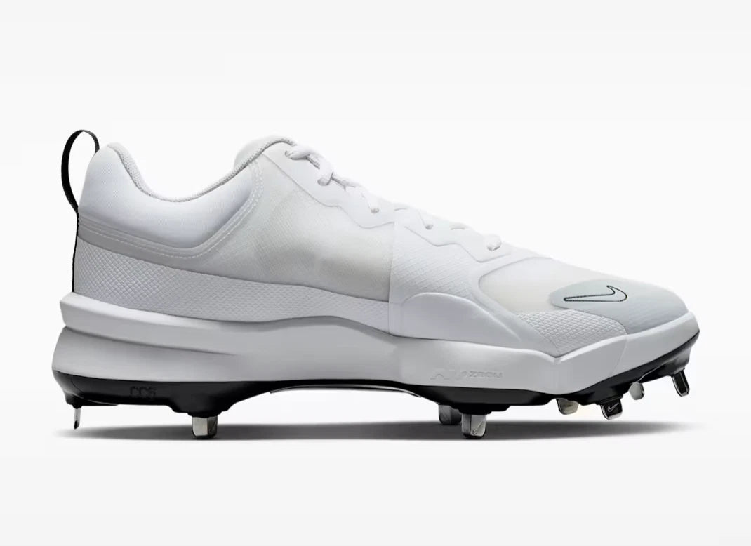 Spikes De Beisbol Nike Force Zoom Trout 9 Pro Blanco Metal