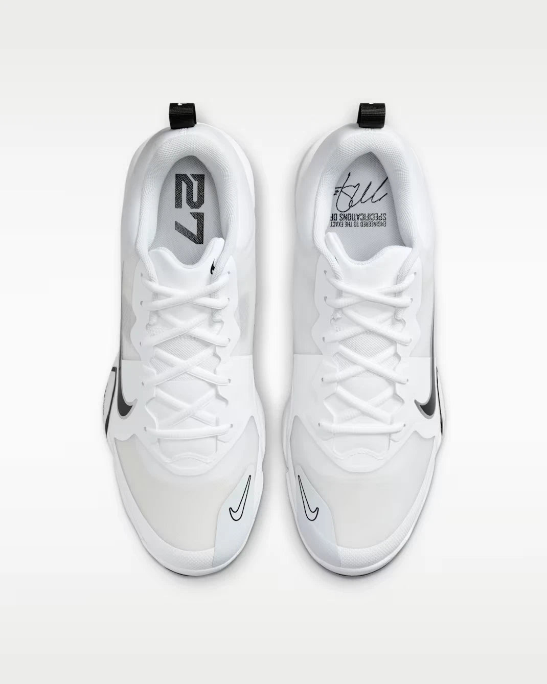 Spikes De Beisbol Nike Force Zoom Trout 9 Pro Blanco Metal