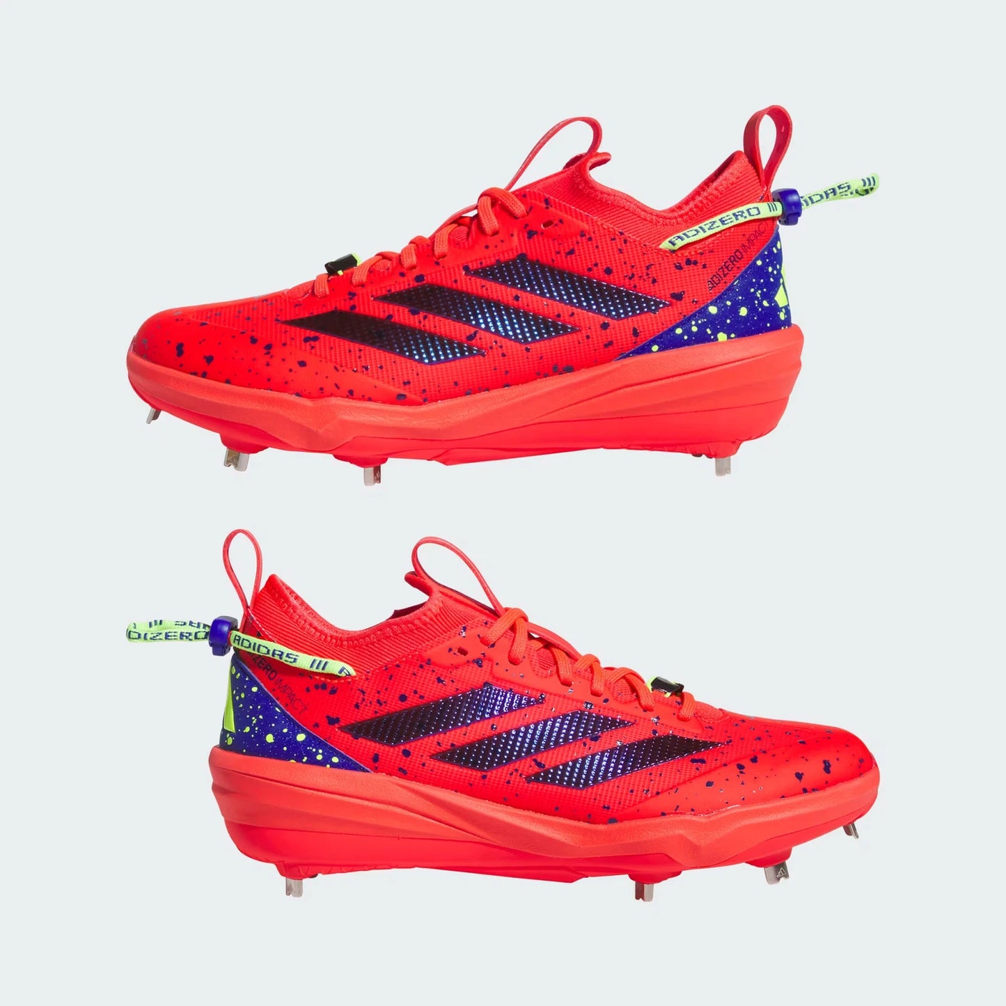 Spikes De Beisbol Adidas Adizero Impact 2.0 Rojo Lúcido Metal