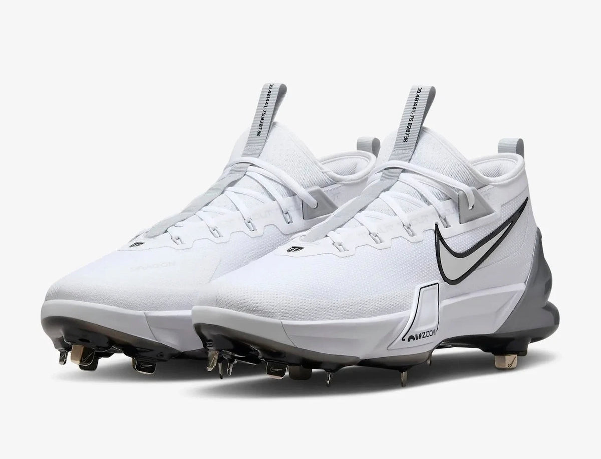 Spikes De Beisbol Nike Force Zoom Trout 9 Elite Blancos Metal
