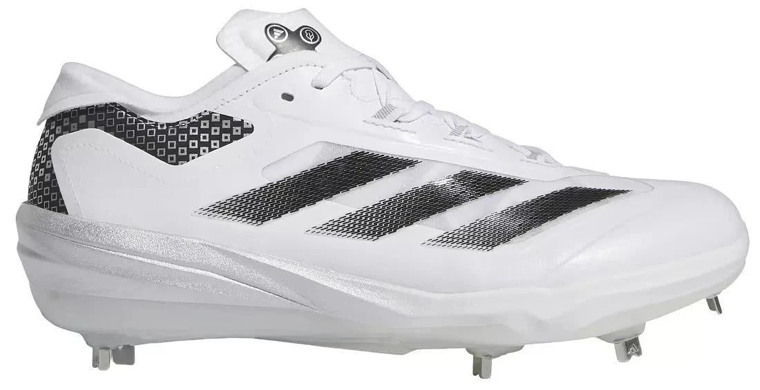 Spikes De Beisbol Adidas Adizero Impact Blanco Con Negro Metal