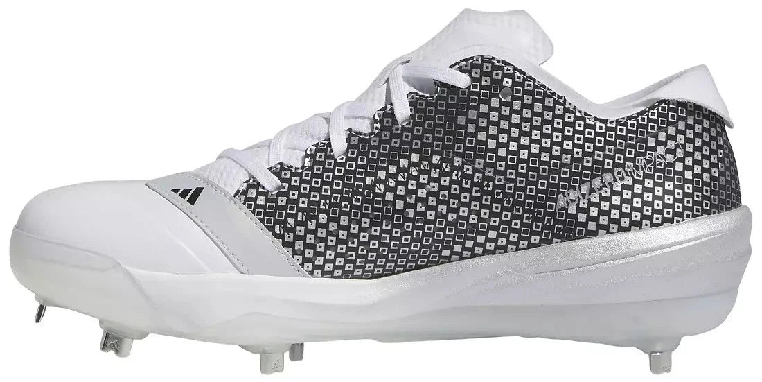 Spikes De Beisbol Adidas Adizero Impact Blanco Con Negro Metal