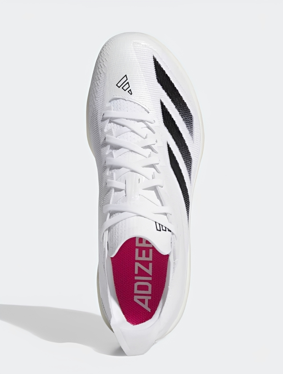 Spikes De Beisbol Adidas Adizero Electric+ Blanco Con Negro Metal