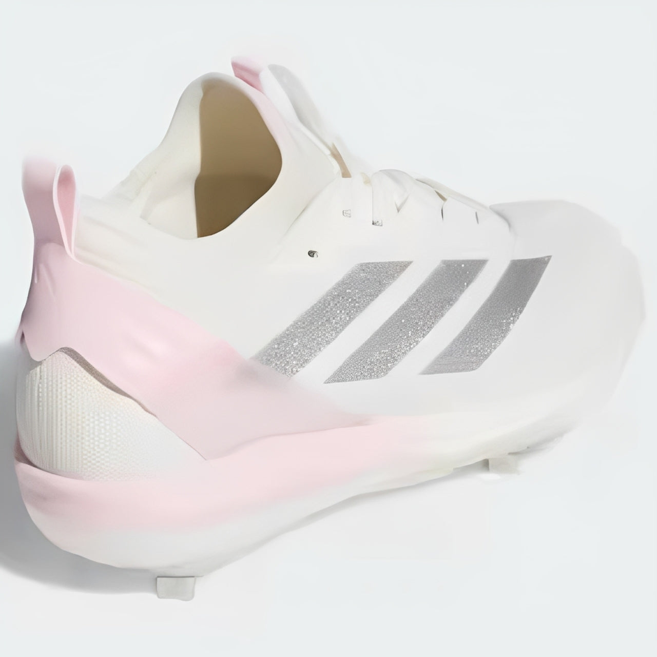 Spikes De Beisbol Adidas Adizero Instict+ 2.0 Blanco Con Rosa Metal