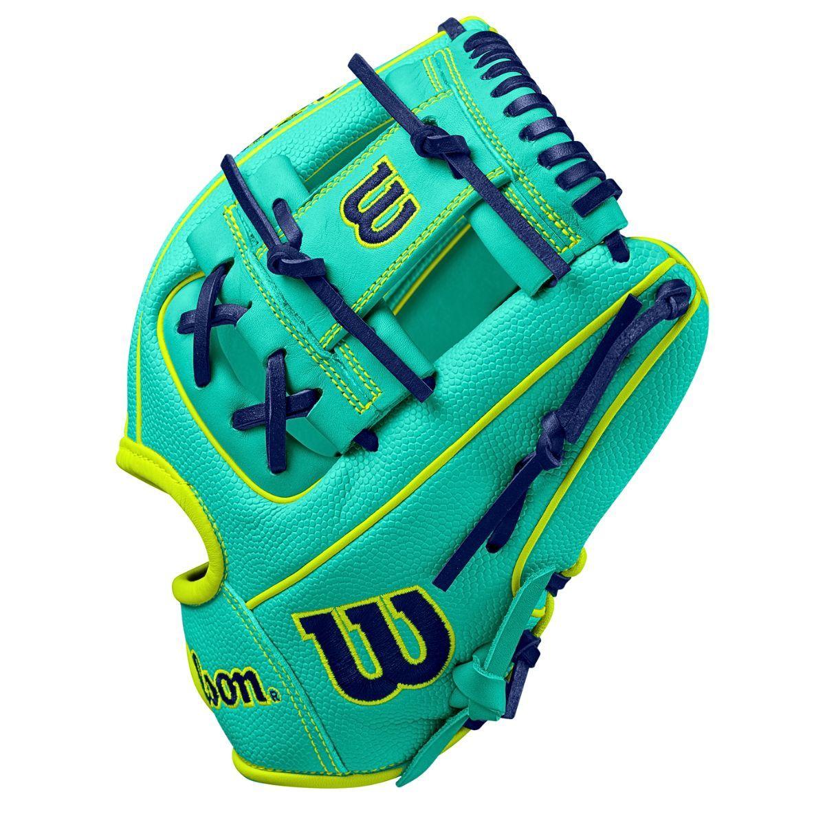Guante De Beisbol Wilson A2000 Verde Y Amarillo Neón 11.5 In Lanzador Diestro
